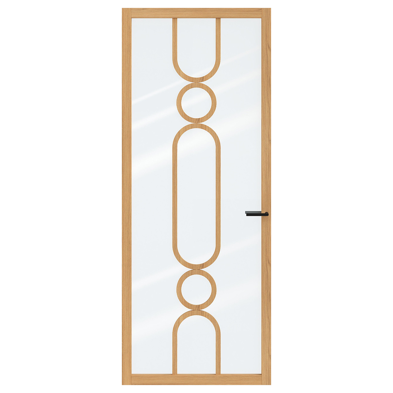 Binnendeur Skantrae SSL 14823 Blank Glas Natural Oak